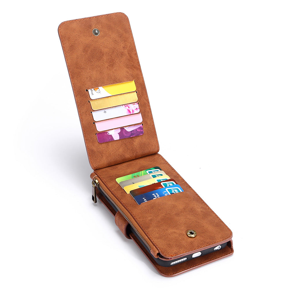 MEGSHI 007 Series for iPhone 12 mini 5.4 inch Protective Case TPU PC Phone Shell with Detachable PU Leather Wallet MEGSHI 007 Series for iPhone 12 mini 5.4 inch Protective Case TPU PC Phone Shell with Detachable PU Leather Wallet